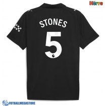 Fotballdrakt Herre Manchester City John Stones #5 Bortedrakt 2025-26 Kortermet